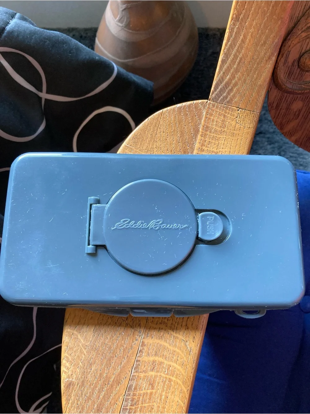 Eddie Bauer Gray Travel Case with Flip Lid